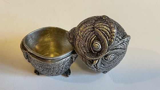 Image 1 of Scatola antica a forma di gufo di Etienne Sergent France