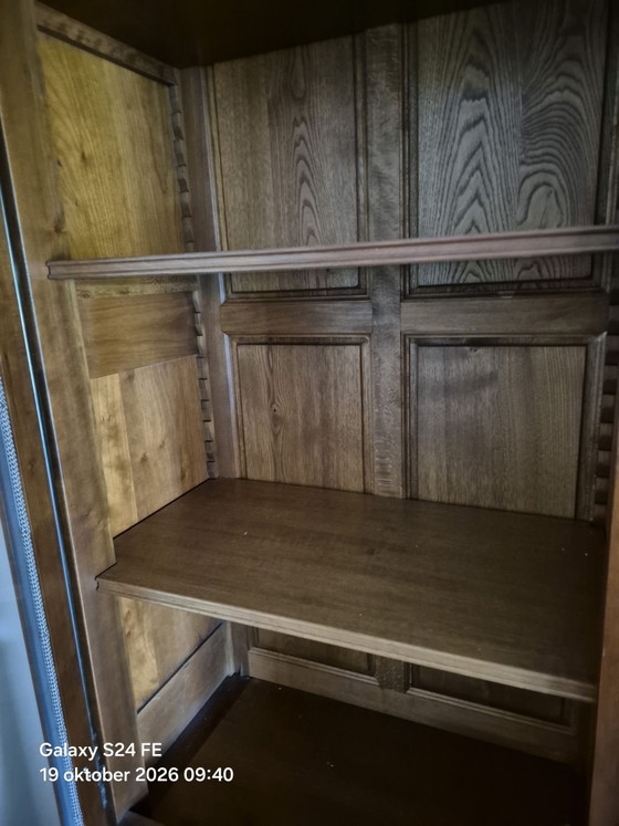 Two-part Display Cabinet in Cherry Wood – Glass (photo 4 of 7)