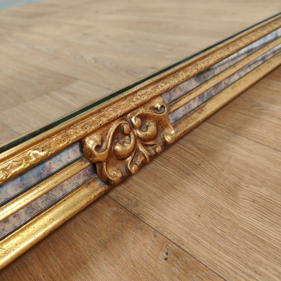 Image 1 of Miroir de cheminée DeKnudt style Hollywood Regency, taille XXL