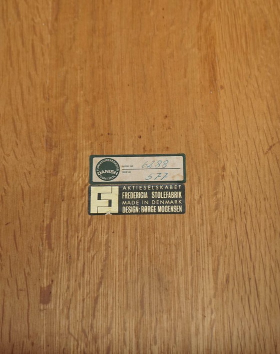 Image 1 of Table à manger Børge Mogensen modèle 6288 pour Fredericia Stolefabrik Danemark, années 1960