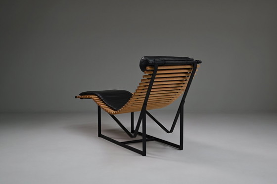 Image 1 of Chaise longue con respaldo alto de Peter Strassl, Alemania, años 70.