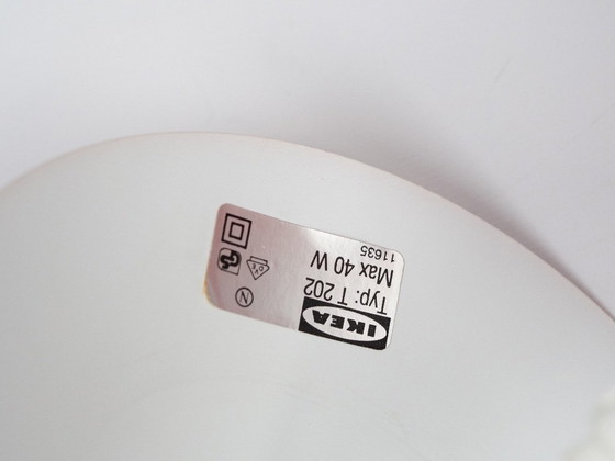 Lampe danoise vintage IKEA Duett, Bent Boysen, 1983, Suspensions, Aluminium, Rouge (photo 6 sur 7)