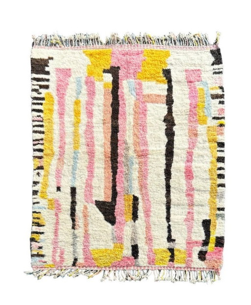 Tapis Beni Ourain, authentique tapis marocain, tapis berbère, 3 x 2 m