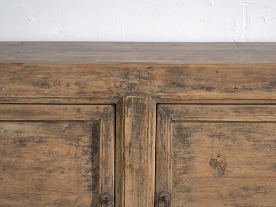 Antikes niedriges Sideboard aus Kiefernholz mit zwei Türen – China, ca. 1930 – Buffetschränke (photo 22 of 40)