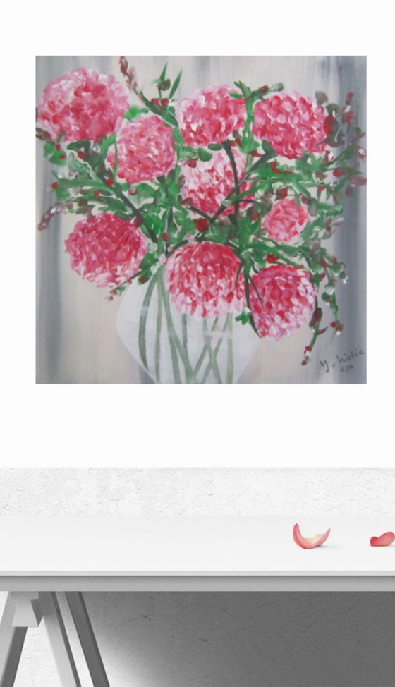 Image 1 of Flowers in Vase Painting (5)