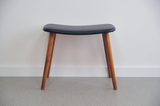 Tabouret repose-pieds en teck à coins arrondis – Poufs & repose-pieds, Skai, Wood (photo 3 of 5)
