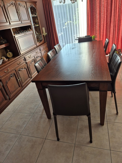 Dining Table With Chairs – eettafels, Metal, Wood (photo 2 of 5)