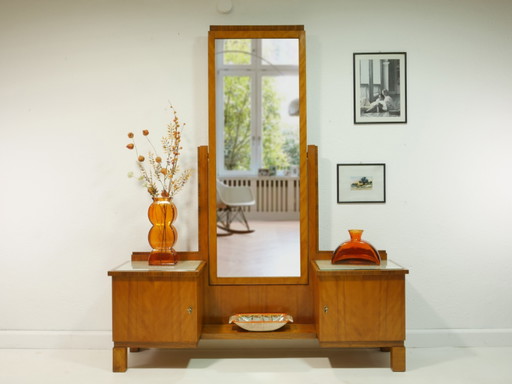 Commode miroir vintage, années 1950, Allemagne