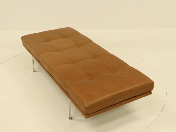 Image 1 of Sofá cama Arne Vodder AV57 de cuero coñac para Nielaus