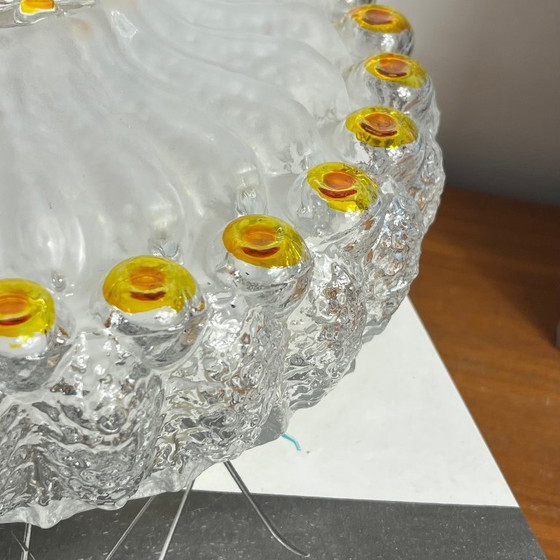 Round Glass Wall or Ceiling Light, Murano or Limburg Type – Glashütte Limburg, Wall lights (photo 5 of 10)