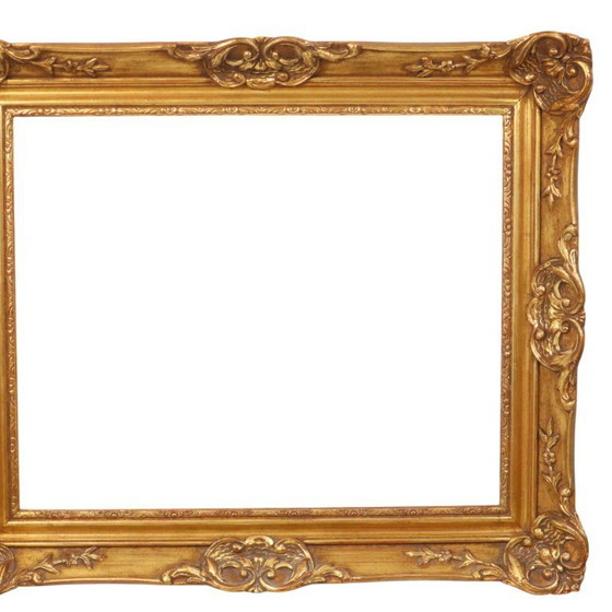 Image 1 of Cornice in legno dorato in stile barocco 70x60cm