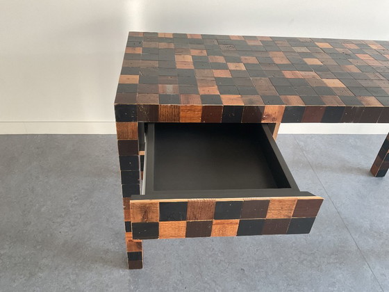 Original Piet Hein Eek – Waste Desk 60x60 (Brown/Natural Tones) – Top Condition With Invoice – Wood (photo 6 of 12)