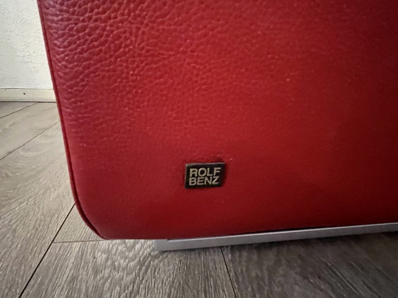 Image 1 of Rolf Benz design - model 350 design - modern - leather - red