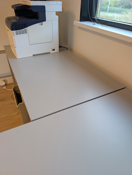 Image 1 of Bulo bureau met 2x Artemide Tolomeo bureaulamp