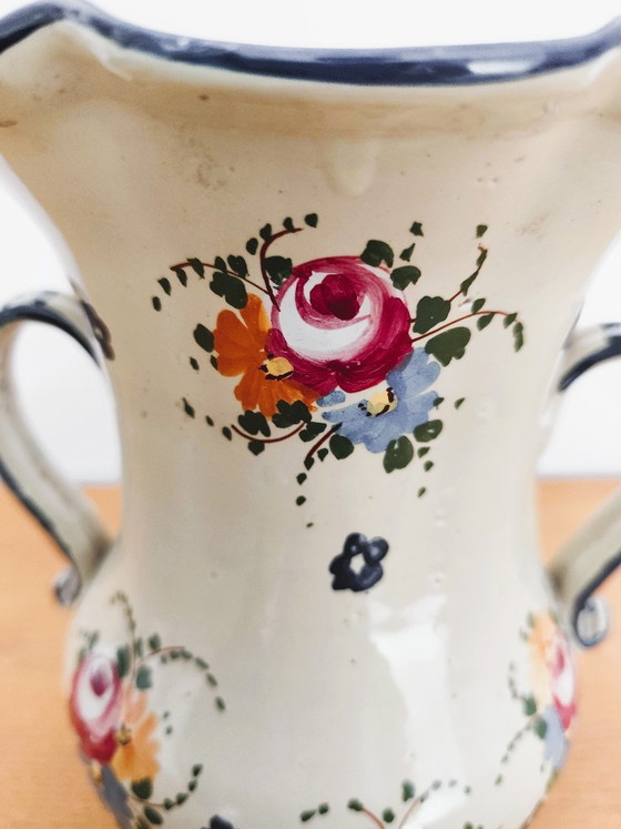 Antique Vase Made in Italy Polychrome Decoration – Ceramic (photo 8 of 10)