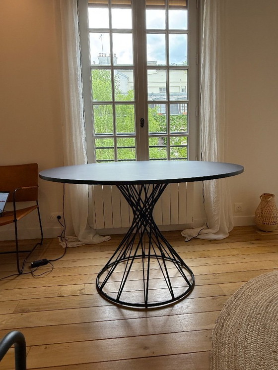 Kave Home Niut Dining Table Matt Black Finish – Metal (photo 5 of 8)