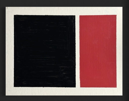 Shozo Hirai - Magnificent constructivist painting circa 1980