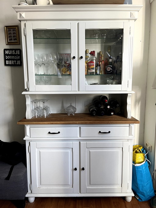 White Country Cupboard - Very Good Condition - 2m x 1,20m x 50cm