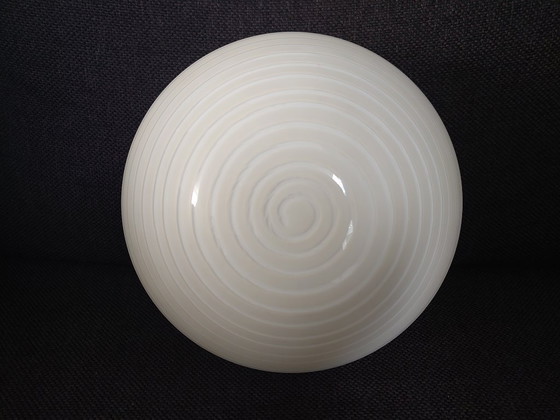 Image 1 of Vintage Brüne Glas Germany swirl plafonnière