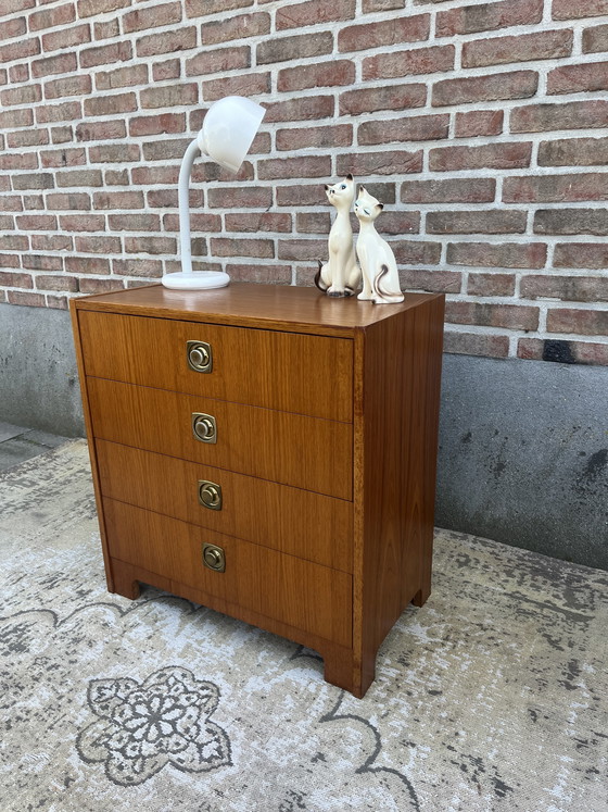 Image 1 of Cassettiera vintage in teak di MSI Sweden, metà del secolo scorso.