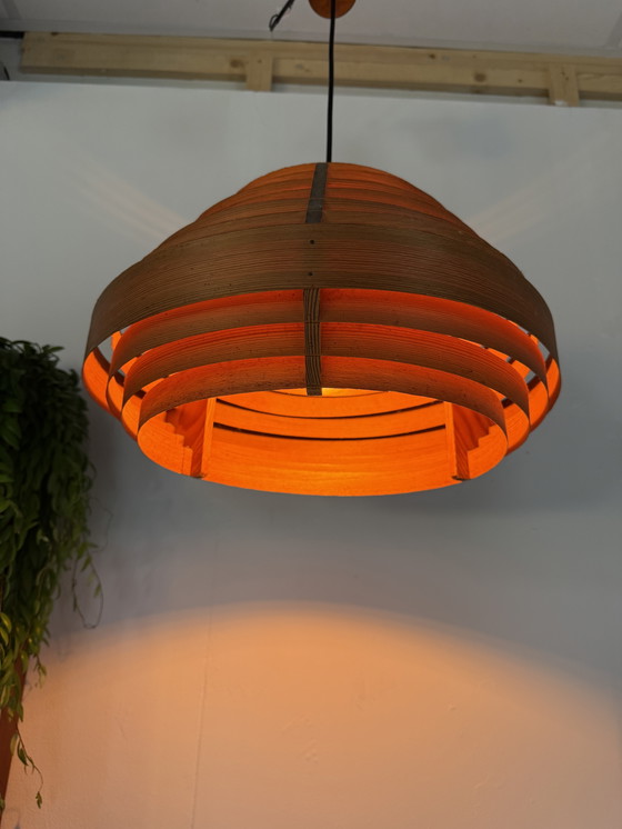 Image 1 of Lampada a sospensione vintage a stecche, Hans Agne Jakobsson anni '60
