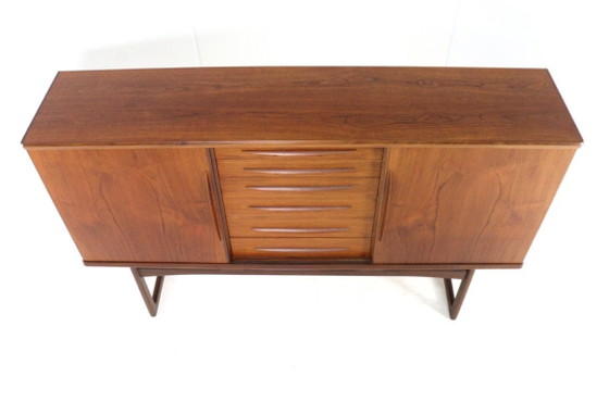 Image 1 of  Vamo Sønderborg highboard attr. Arne Vodder | 194 cm vintage Deens design