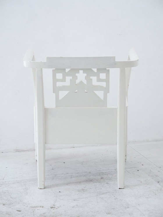 Art Deco, Belle Époque Armchair attributed to Ateliers Martine – Side chairs, Wood (photo 7 of 26)
