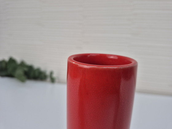 Vaso vintage SicArt modello 009. Ceramica arancione/rossa. – Vasi (photo 7 of 8)