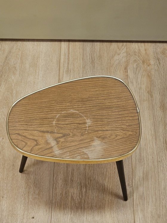 Table d'appoint vintage en forme de haricot, table pour plantes, petite table, table de chevet (photo 6 of 7)