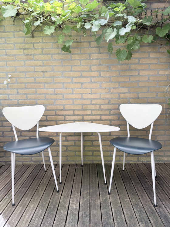 Image 1 of Ensemble bistro Rawi vintage – Design milieu du siècle des années 1950