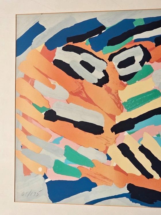 Image 1 of Karel Appel – Maskengesicht – 61/175 – Handsigniert