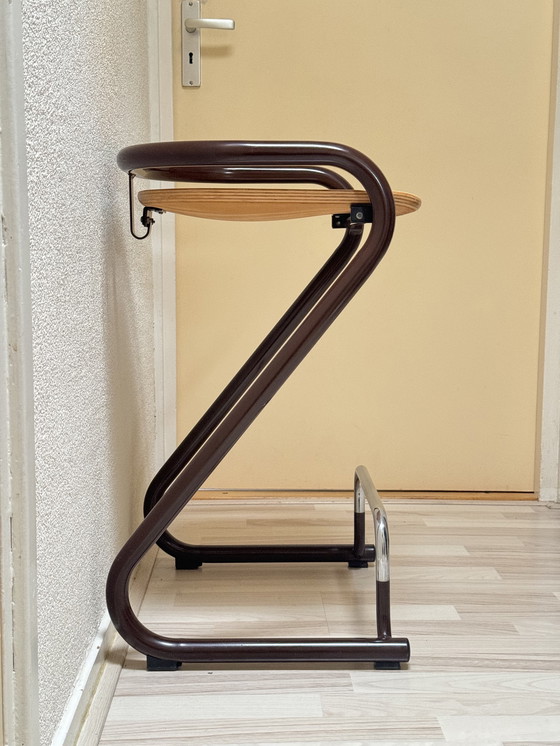 Image 1 of Autentico sgabello da bar S70 degli anni '60 di Lindau & Lindekrantz per Lammhults: icona del design scandinavo