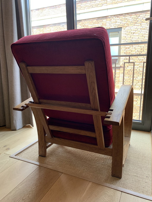Vintage Art Deco adjustable armchair