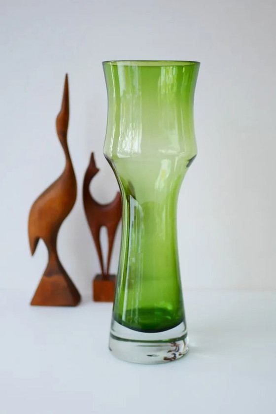 Image 1 of Mid-century modern glass vase by Bo Borgström for Åseda