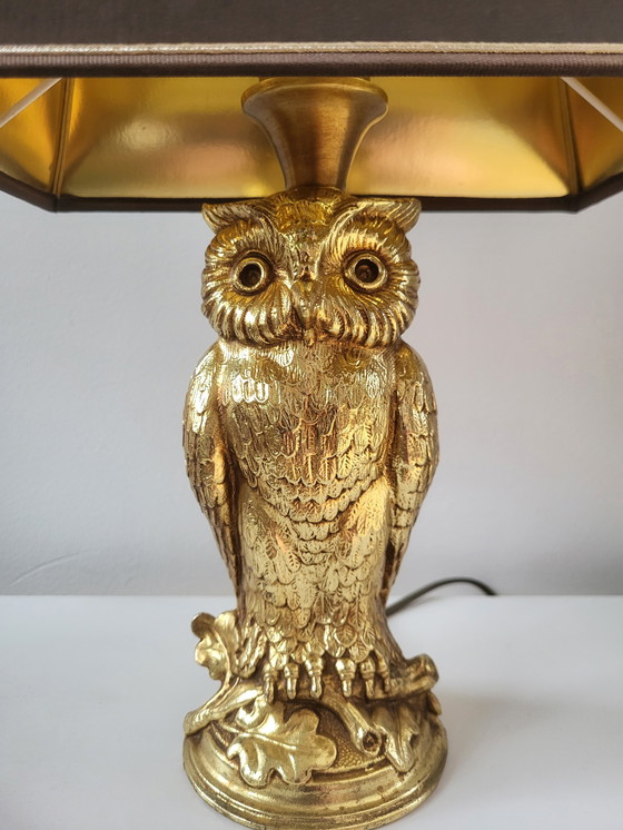 Image 1 of Vintage Uilenlamp Deknudt, L&L WMC – Loevsky & Loevsky, Gesigneerd