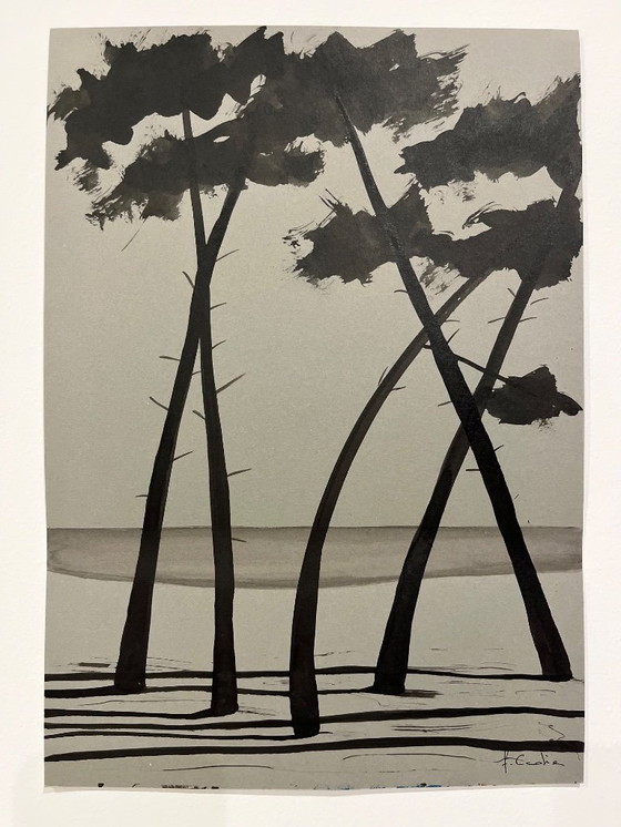 Image 1 of Indian ink on gray paper. Format 30x21cm.