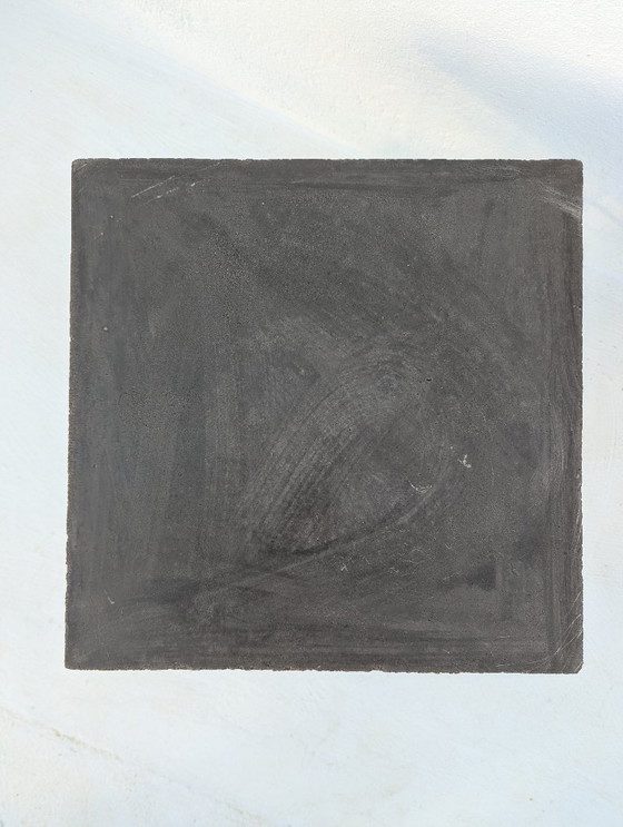 Image 1 of Brutalist Concrete & Steel Sculptural Table – Wallavibe Design