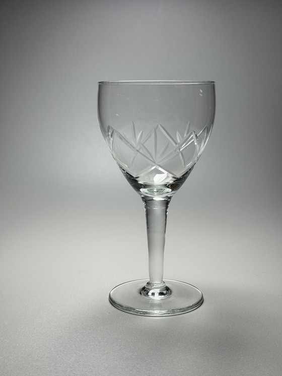 Image 1 of 6 grandi bicchieri da vino in cristallo - Holmegaards Glasværk · Anni '20