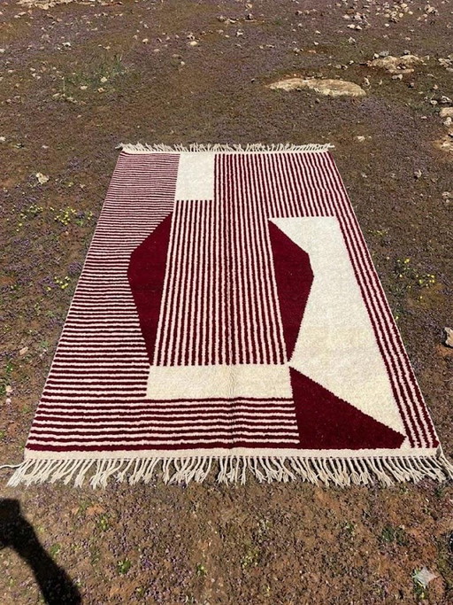 Natuurlijk handgeweven tapijt, traditioneel vakmanschap, afmeting 2/3 m – Aime Té, vloerkleden en tapijten (photo 2 of 5)