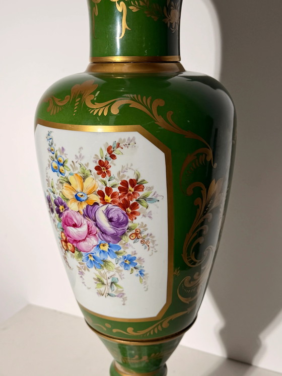 Grand Vase Couvert Porcelaine de Paris (photo 4 of 5)