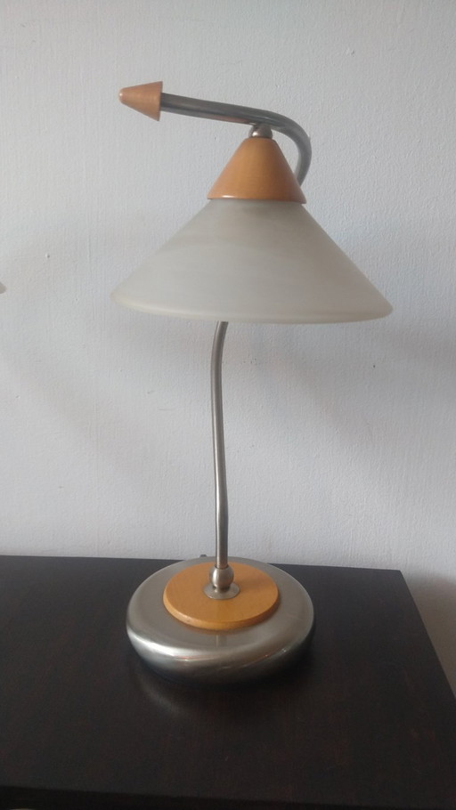 2 lampes de table Augostinelli massives Vintage 1990