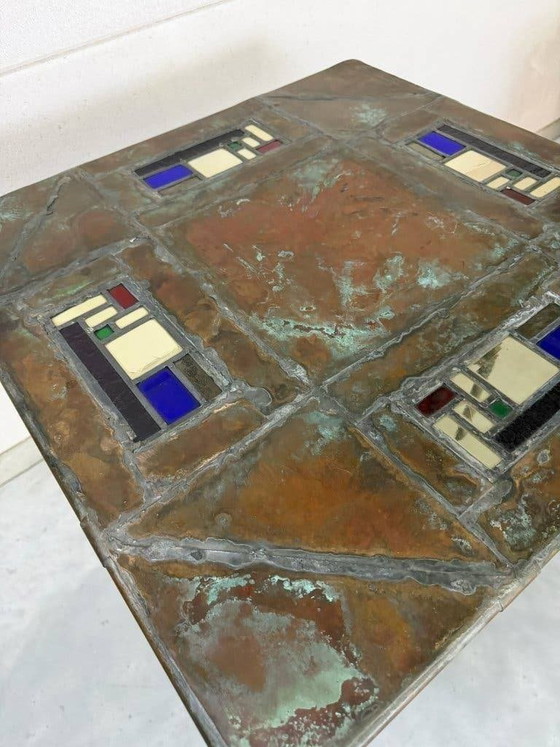 Cor de Ree – Tavolino unico / oggetto d'arte (1991) – Tavolini, polished steel, Vetro (photo 9 of 10)