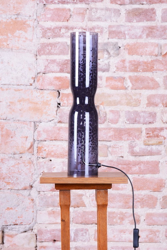 Original Mid-Century Table Lamp, by IKEA, Plastic, Sweden, 1990s, Grey (photo 3 of 7)