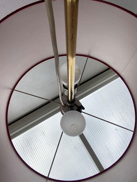 Image 1 of Vintage floor lamp with red shade