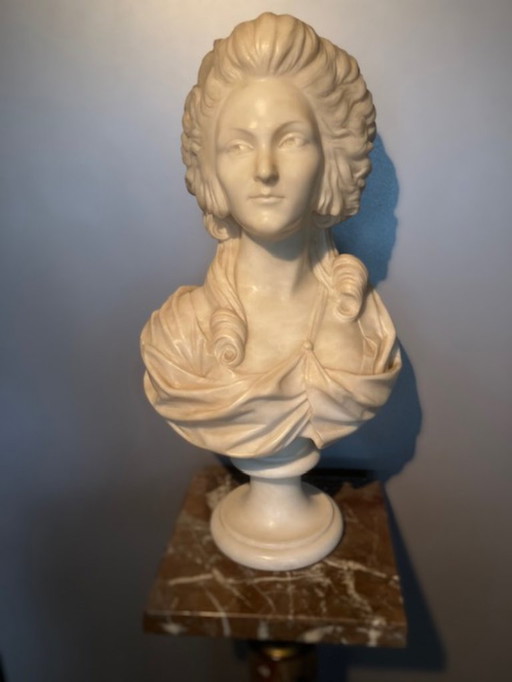buste en albâtre
