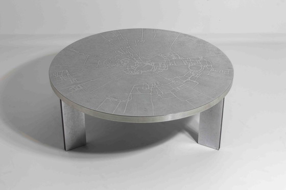 Image 1 of Brutalist etched coffee table