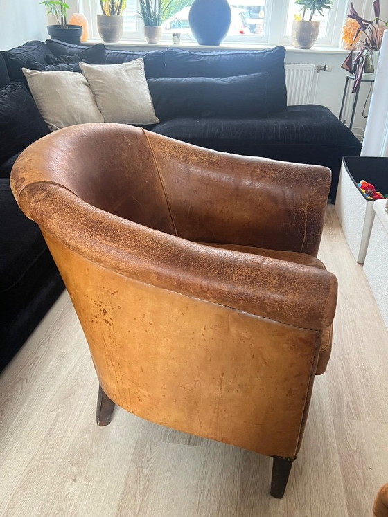 2x Sheepskin Club Armchairs – Nico van oorschot amsterdam, Leather (photo 4 of 14)