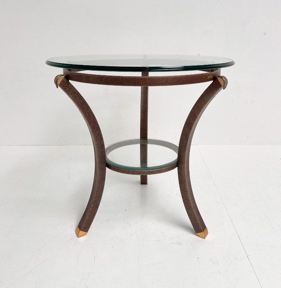 Image 1 of Satz Art-Deco-Beistelltische von Pierre Vandel, 1960er Jahre