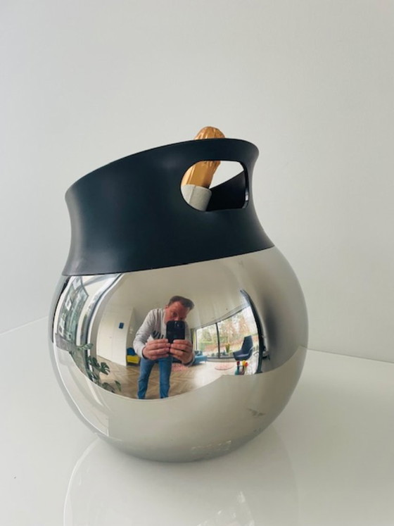 BergHOFF Zeno wijn- en champagnekoeler, RVS design, Tafelaccessoires, Kunststof, Roestvrij staal, Zwart (foto 11 van 14)