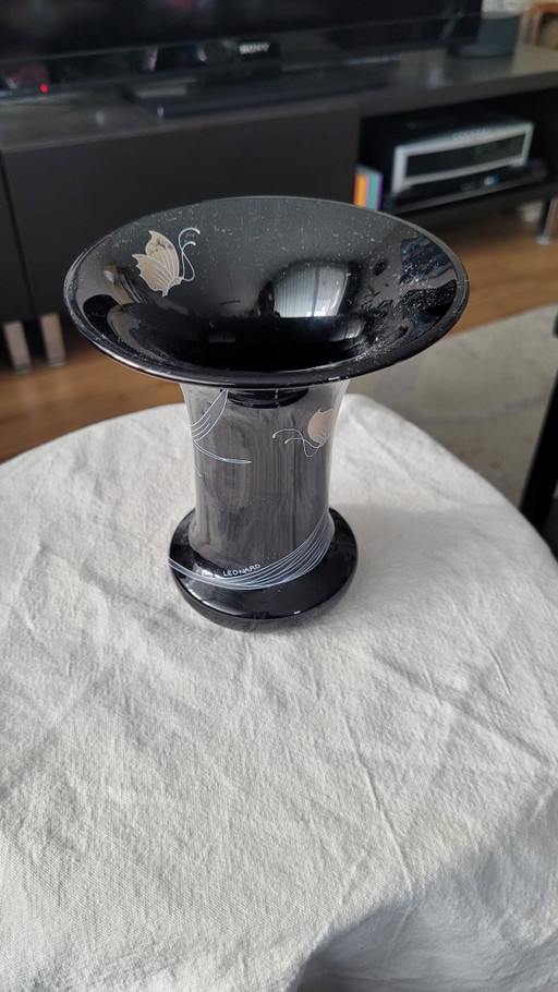 Hutschenreuther - Schwarze Leonard Vase Art Deco